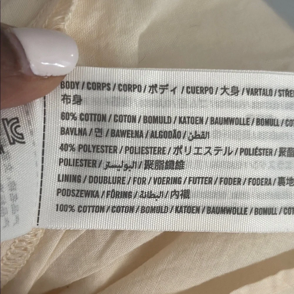 Abercrombie & Fitch Cream and Pink farm milkmaid cottagecore Pleated Maxi Dress